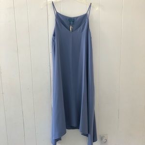 Antibes Blanc spaghetti strap periwinkle dress